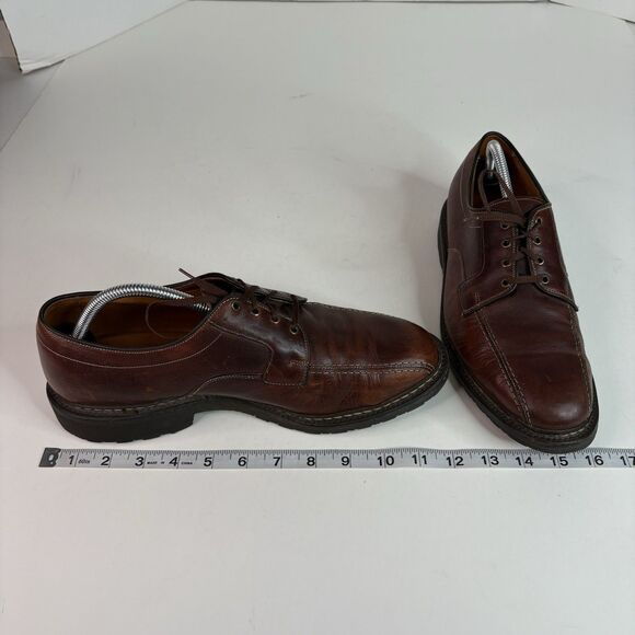 Allen Edmonds Mapleton Brown Leather Bicycle Toe Derby Dress Shoes Mens Sz 9.5 D main image 7